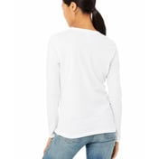 Back view of Ladies’ Jersey Long-Sleeve T-Shirt