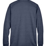 Back view of Newbury Mélange Fleece Quarter-Zip Pullover