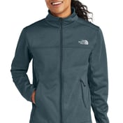 Front view of Chest Logo Ridgewall Soft Shell Jacket