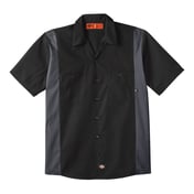 Front view of Industrial Colorblocked Short Sleeve Shirt