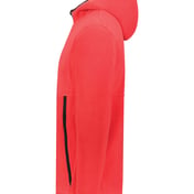 Side view of Eco Revive™ Youth Polar Fleece Hooded Full-Zip Jacket