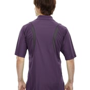 Back view of Men’s Eperformance Velocity Snag Protection Colorblock Polo With Piping