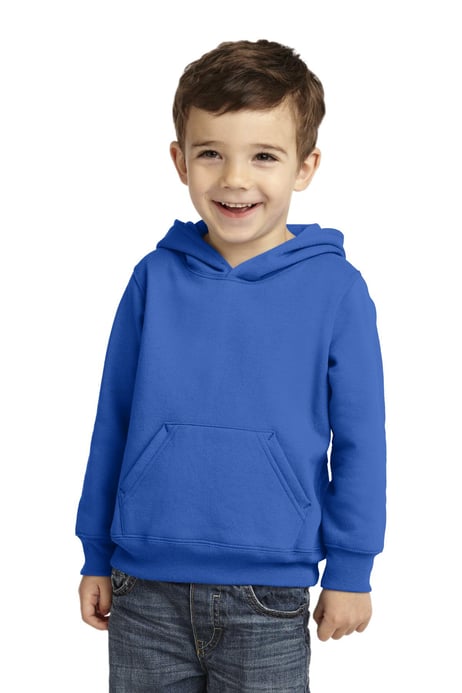 Front view of Toddler Core Fleece Pullover Hooded Sweatshirt