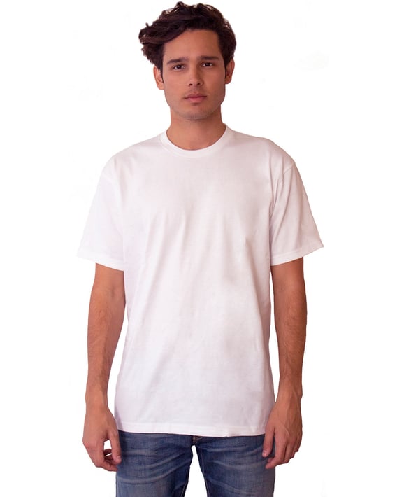 Front view of Unisex Ideal Heavyweight Cotton Crewneck T-Shirt