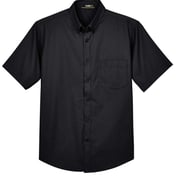 Front view of Tall Optimum Short Sleeve Twill Dress Shirt