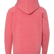 Back view of Youth Special Blend Raglan Hooded Sweatshirt