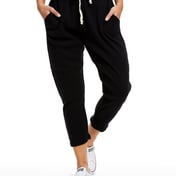 Front view of Ladies’ 2×1 Ribbed Capri Sweatpant