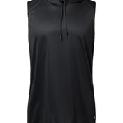 Front view of B-Core Sleeveless Hooded T-Shirt