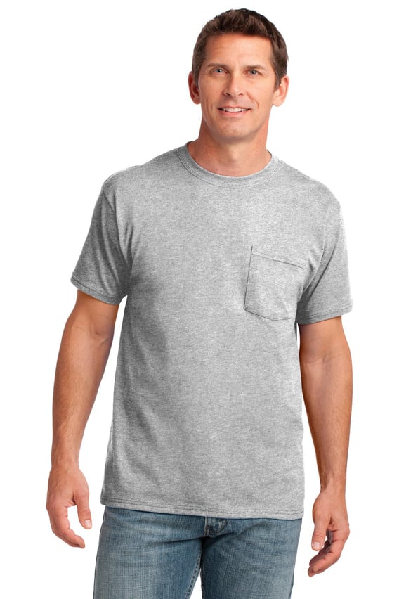 Front view of Core Cotton Pocket Tee