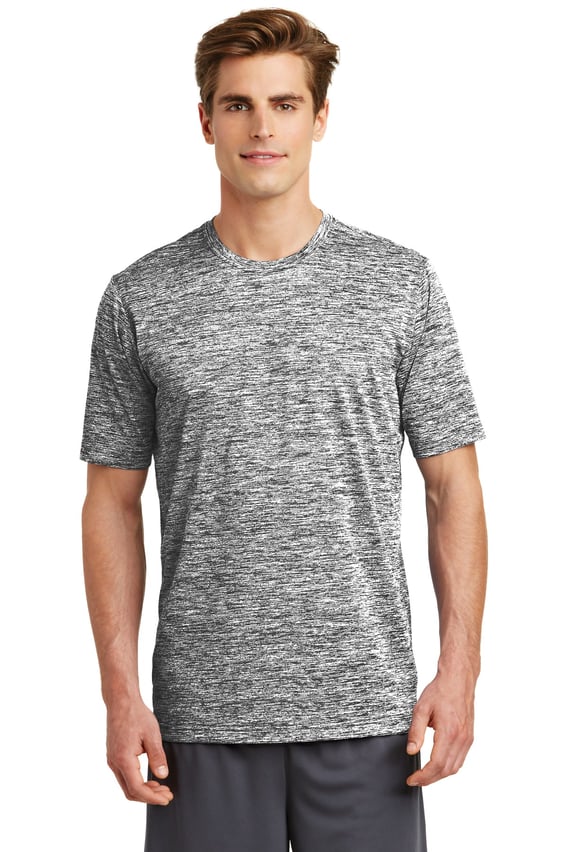 Front view of PosiCharge® Electric Heather Tee
