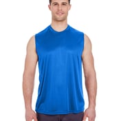 Front view of Adult Cool & Dry Sport Performance Interlock Sleeveless T-Shirt