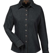 Front view of Women’s Long Sleeve Denim Shirt