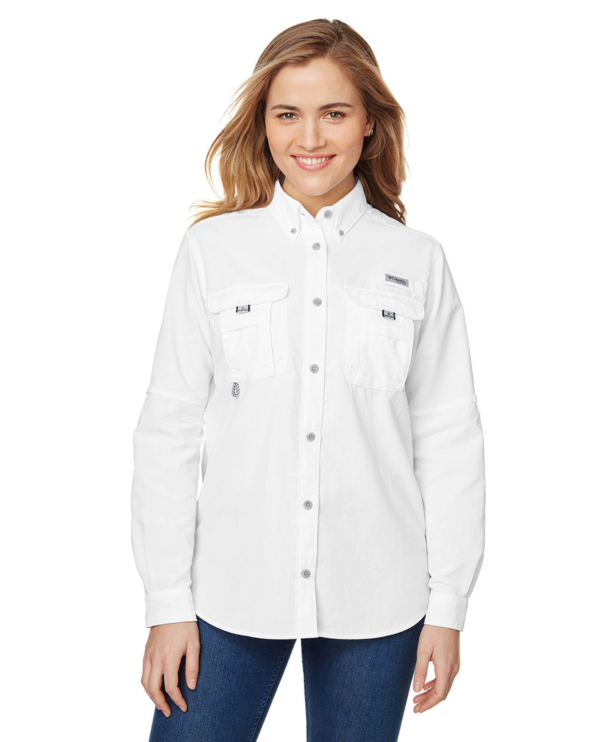 Front view of Ladies’ Bahama™ Long-Sleeve Shirt