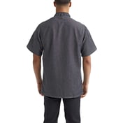 Back view of Zip-Close Short Sleeve Chef’s Coat