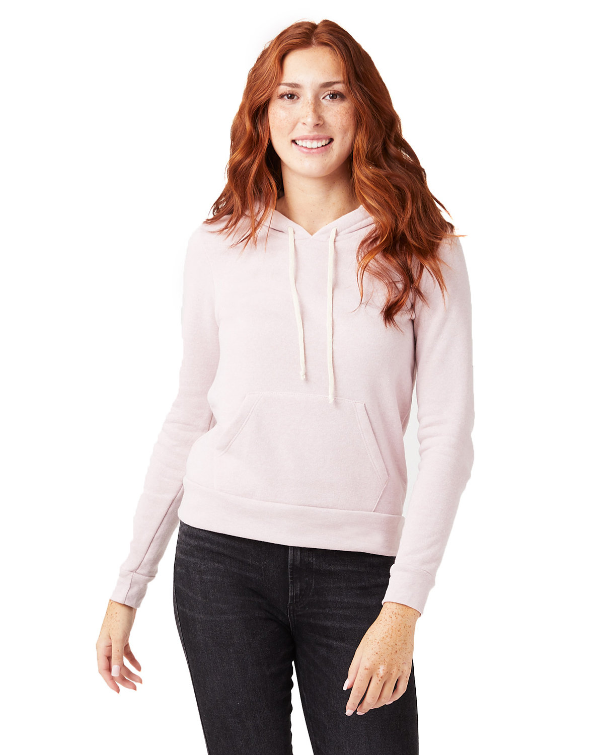 Front view of Ladies’ Athletics Eco-Fleece Hoodie