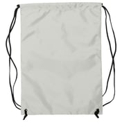 Back view of Zippered Drawstring Backpack