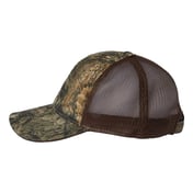 Side view of Washed Brushed Mesh-Back Camo Cap