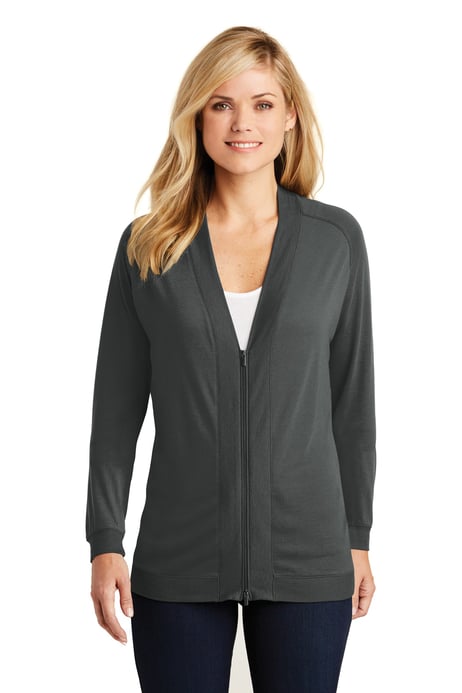 Front view of Ladies Concept Bomber Cardigan