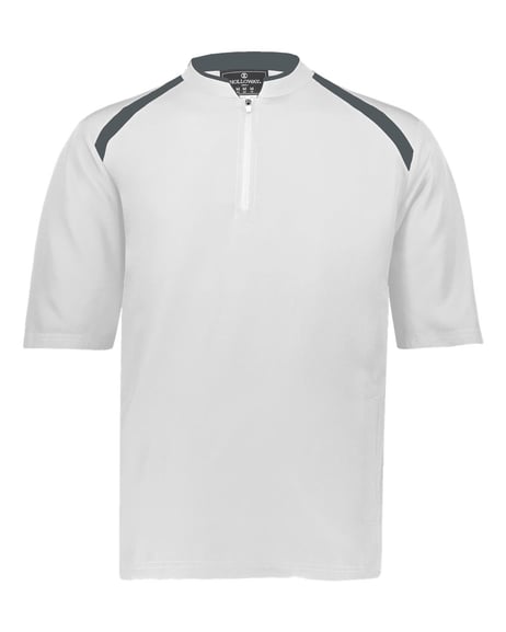 Front view of Clubhouse Short Sleeve Quarter-Zip Pullover