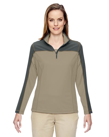 Front view of Ladies' Excursion Circuit Performance Quarter-Zip