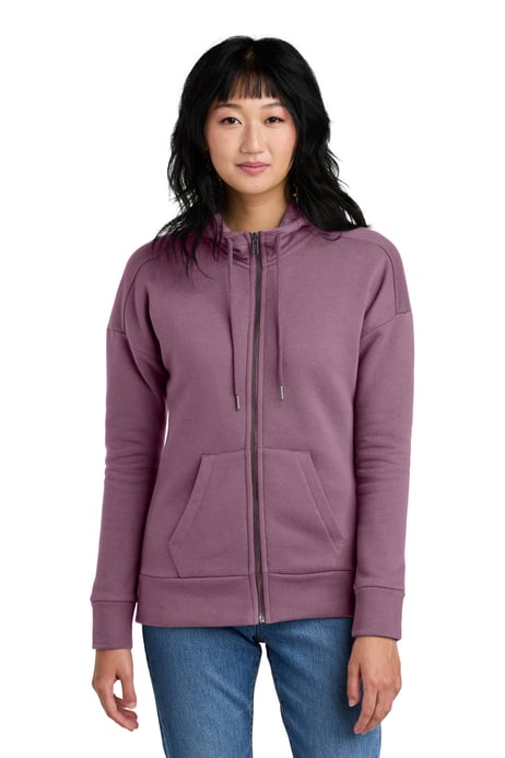 Front view of Women's Perfect Weight &reg; Fleece Drop Shoulder Full-Zip Hoodie