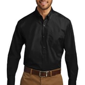 Front view of Long Sleeve Carefree Poplin Shirt