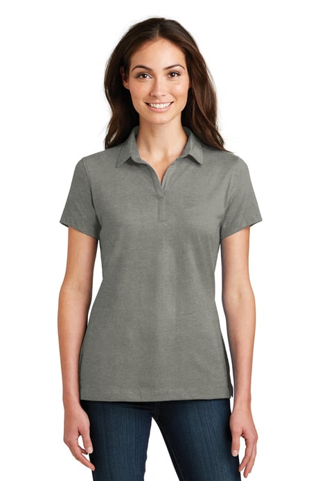 Front view of Ladies Meridian Cotton Blend Polo