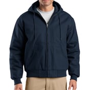 Front view of Tall Duck Cloth Hooded Work Jacket