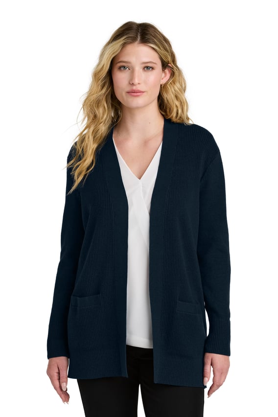 Front view of Women’s Easy Care Open-Front Cardigan Sweater