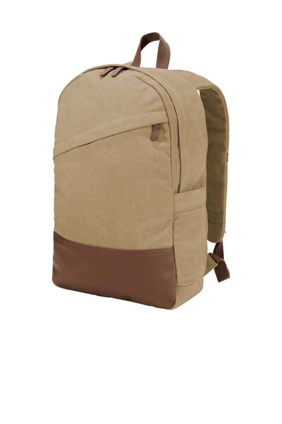 Front view of Cotton Canvas Backpack