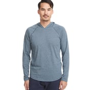 Front view of Unisex Mock Twist Raglan Hoody