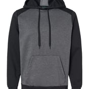 Front view of Eco Revive™ Three-Season Triblend Fleece Hooded Sweatshirt