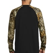 Back view of Realtree® Colorblock Performance Long Sleeve Tee