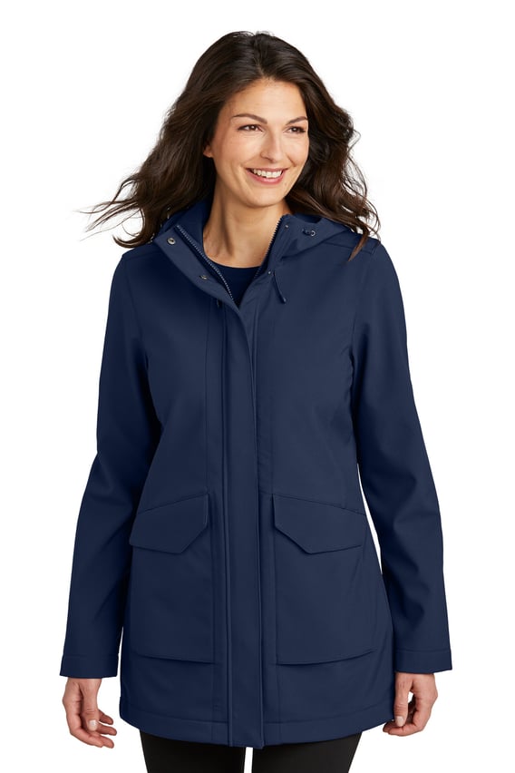 Front view of Women’s Collective Outer Soft Shell Parka