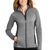 Front view of Women’s Full-Zip Heather Stretch Fleece Jacket