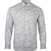 Front view of Buxton Sublimated Long Sleeve Fishing Shirt