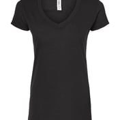 Front view of Women’s Poly-Rich V-Neck T-Shirt
