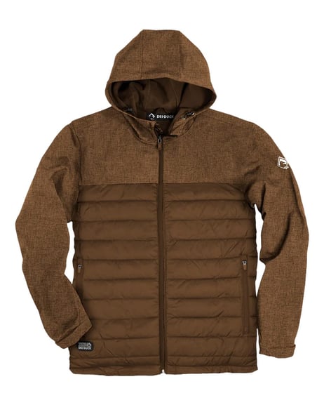 Front view of Pinnacle Soft Shell Puffer Jacket