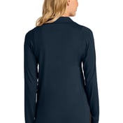 Back view of Women’s Luxe Knit Button Tunic