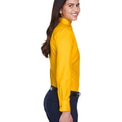 Side view of Ladies’ Easy Blend™ Long-Sleeve Twill Shirt With Stain-Release