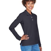 Side view of Women’s Pima Piquéé Long Sleeve Polo