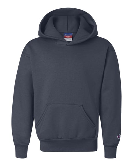 Front view of Powerblend® Youth Hooded Sweatshirt