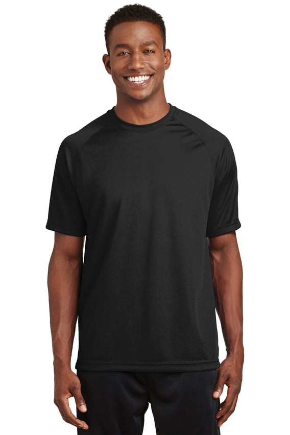 Front view of Dry Zone® Short Sleeve Raglan T-Shirt