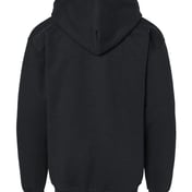 Back view of Heavy Blend™ Youth Full-Zip Hooded Sweatshirt