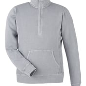 Front view of Pigment-Dyed Fleece Quarter-Zip Pullover