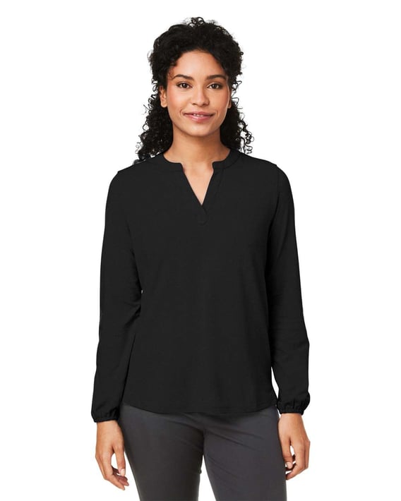 Front view of Women’s Raleigh Half-Placket Knit Top