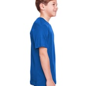 Side view of Youth Fusion ChromaSoft Performance T-Shirt