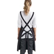 Back view of Cross Back Barista Apron With Pocket