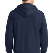 Back view of Super Heavyweight Full-Zip Hooded Sweatshirt