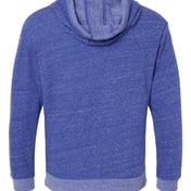 Back view of Harborside Mélange French Terry Hooded Pullover